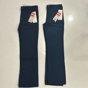 Size 6x  - girls uniform pant lot. Two cat and jack straight cut.